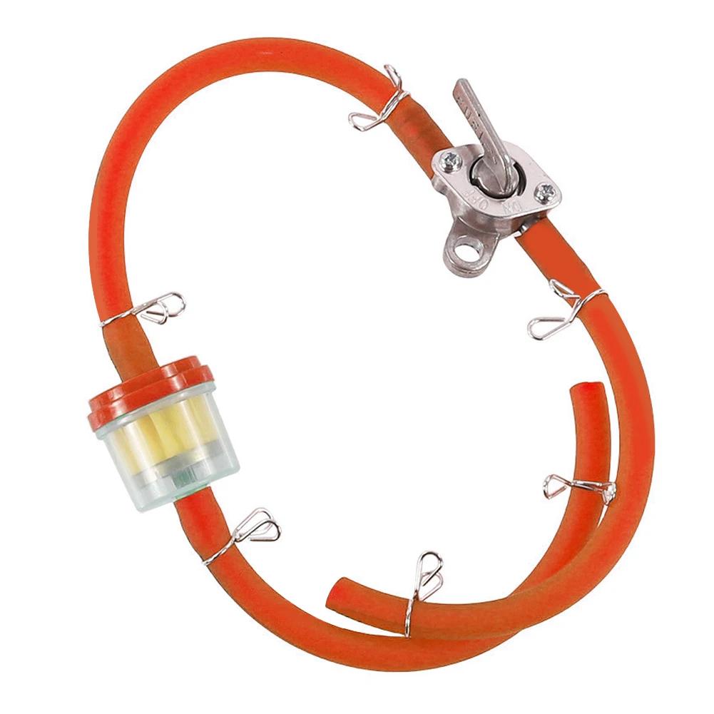 Universal Motorcycle Moped Fuel Filter Motorcycle Gas Fuel Oil Filter 6mm for Scooter Dirt Bike ATV