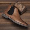 40~46 Chelsea Boots Men   Comfortable Fashion Leather Men Boots