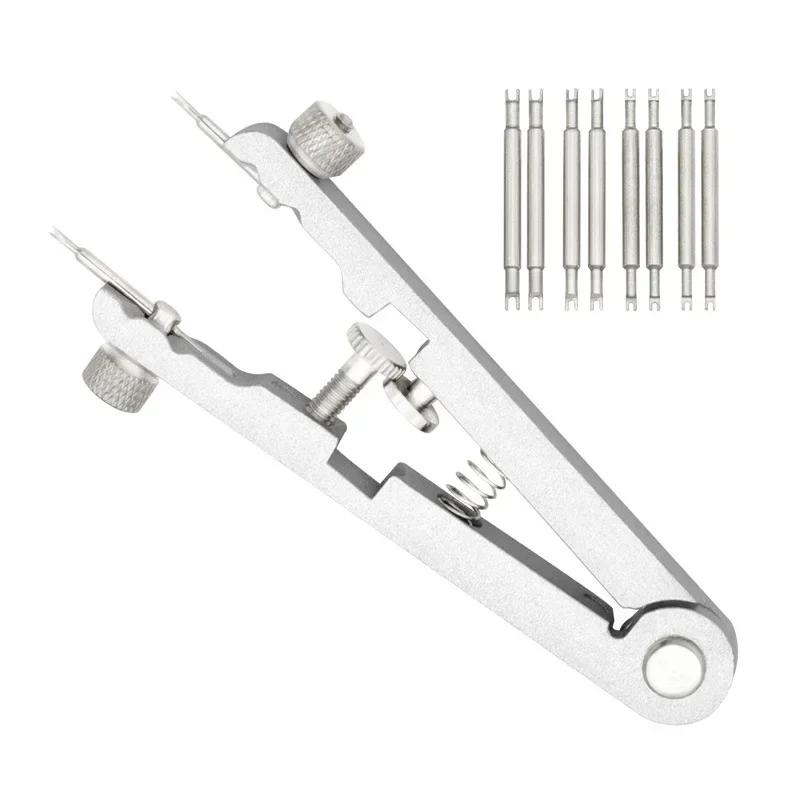 

Инструмент-плоскогубцы для часовых шпилек Набор инструментов Пинцет для часовых шпилек Инструмент для снятия ремешка браслета часов Набор для ремонта и фиксации Набор инструментов для ремонта часов