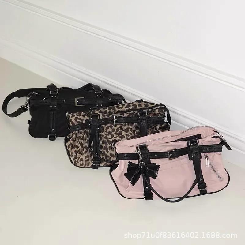Grande capacidade de ombro crossbody sacola spice girl y2k bolsa esportes ginásio saco sacos viagem moda grande capacidade design sacos