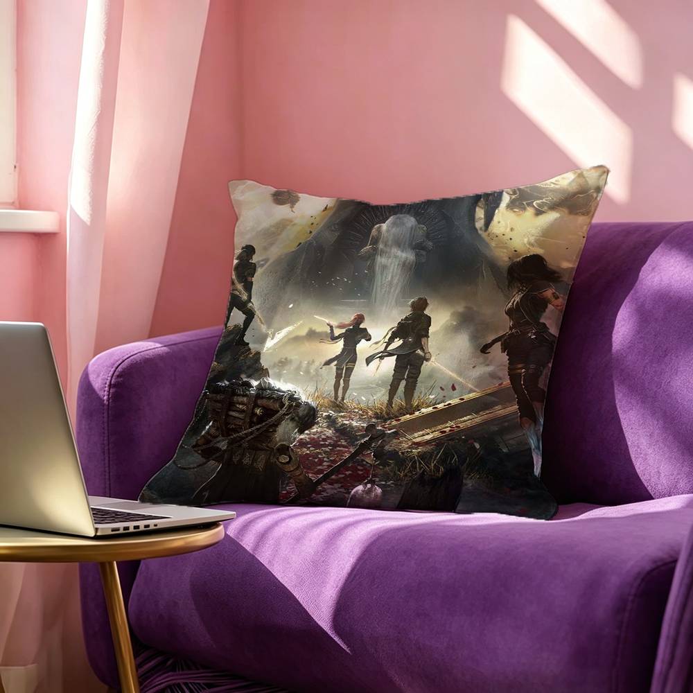 Game EExpedition K Square DoubleSided printed Pillow Case Bedroom Bedside Pillow Sofa Cushion Cover