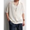 HAUT TON Men's Old Money Style Knitted Short Sleeve Polo Shirt