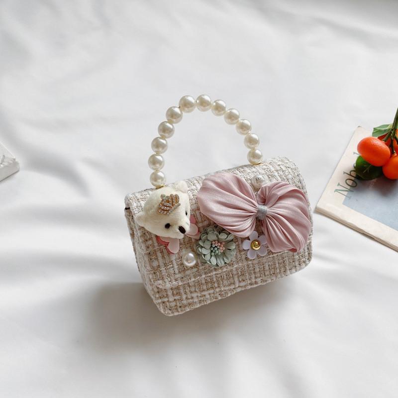 Adorable Korean Style Mini Pearl Children's Purse With Waterproof Features