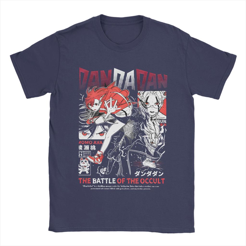 Dandadan T-Shirts Men Women Manga Action Comedy Anime  Crazy Cotton Tee Shirt Crewneck Short Sleeve T Shirt Gift Idea Tops