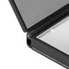1pc Tri  sided Foldable 8 Led Brightness Lights Desktop Table Makeup Cosmetic Mirror (Black)
