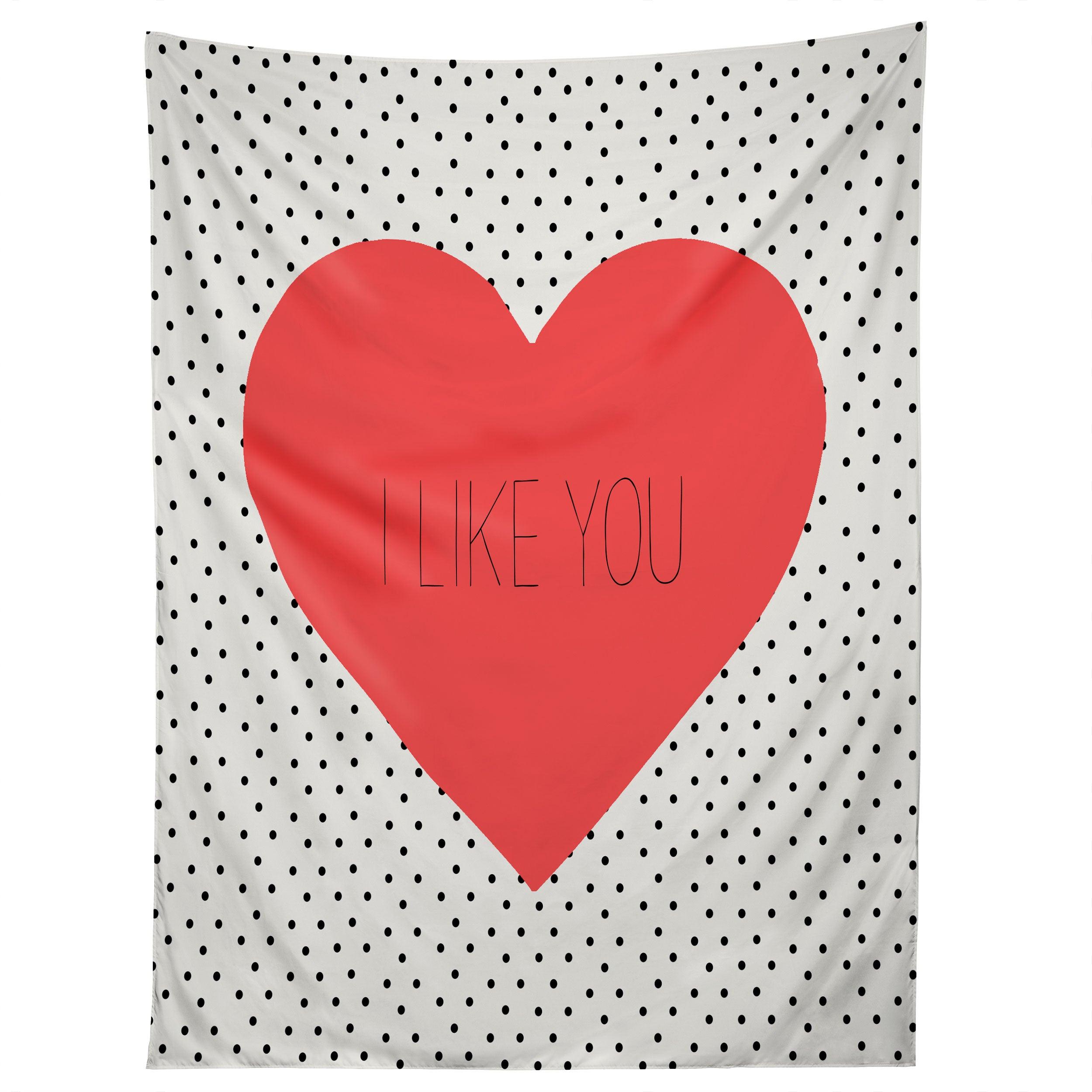 I LIKE YOU tapestry 75x100