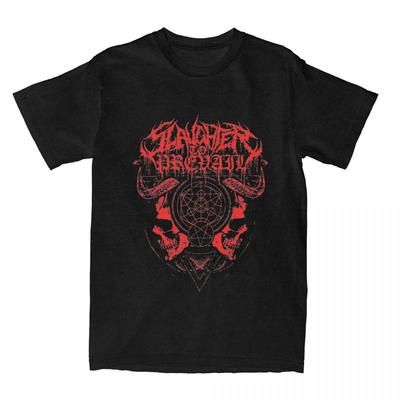 Retro Slaughter To Prevail Bandshirts Herren Damen Heavy Metal Deathcore Verrücktes Reines T-Shirt Rundhals Kurzarm Kleidung Sommer