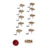 10Pcs Precision design Mainspring Coiler Full copper material Watch Repair Tool  Mainspring coiling