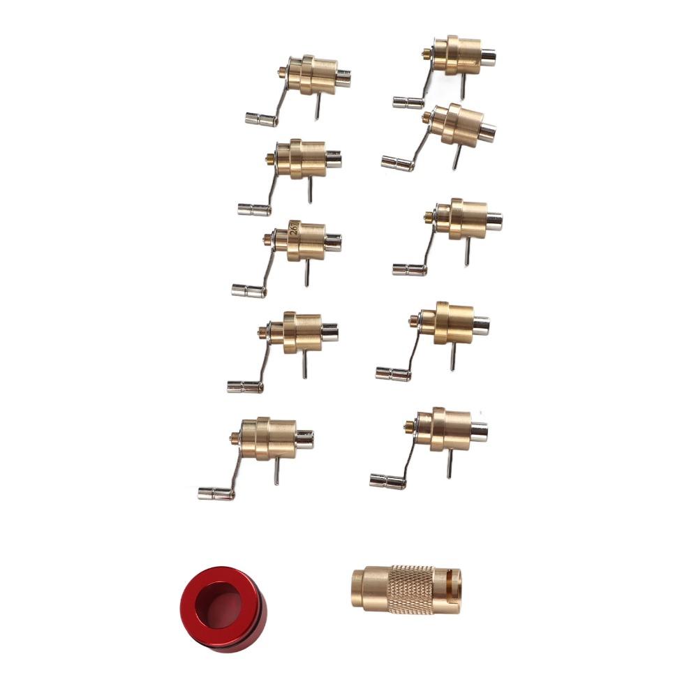 10Pcs Precision design Mainspring Coiler Full copper material Watch Repair Tool  Mainspring coiling