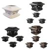 Solar Post Lantern With Led Light For Garden Pathway Outdoor Yard Decor