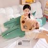 Soft Capybara Pillow Plush Toy Doll Green Crocodile Doll Girl Soothing Pillow Ragdoll