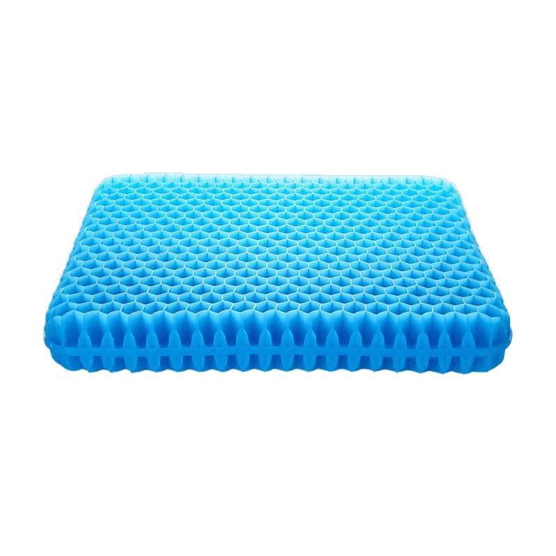 Bardzo duża, wentylowana żelowa poduszka na siedzenie samochodu i krzesła o strukturze plastra miodu – oddychająca, gruba, żelowa podkładka