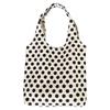 2025 Nordic Polka Dot Canvas Tote Bag - Japanese & Korean Style for College Students