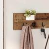 Wall mounted nightstand rustic wood look 100 x 10.5 x 18 cm
