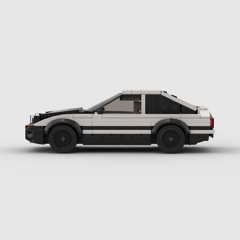 MOC Building Block Toy Assembly Boy Fengtian Corolla AE86 Speed Difficult 8 Grid Car