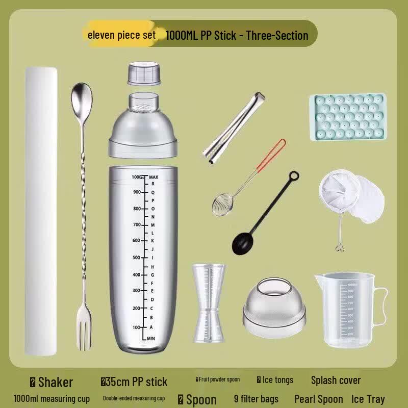 ZISIZ Professional Food Grade 4-Section Hand Shaker