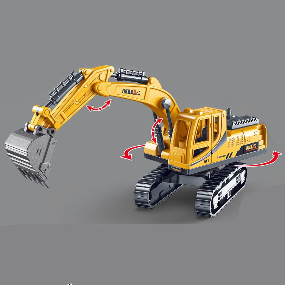1pc High Quality New Type of Inertial Excavation Car Engineering Car Toy Party Supplies Children Education Toys Boys and Girls
