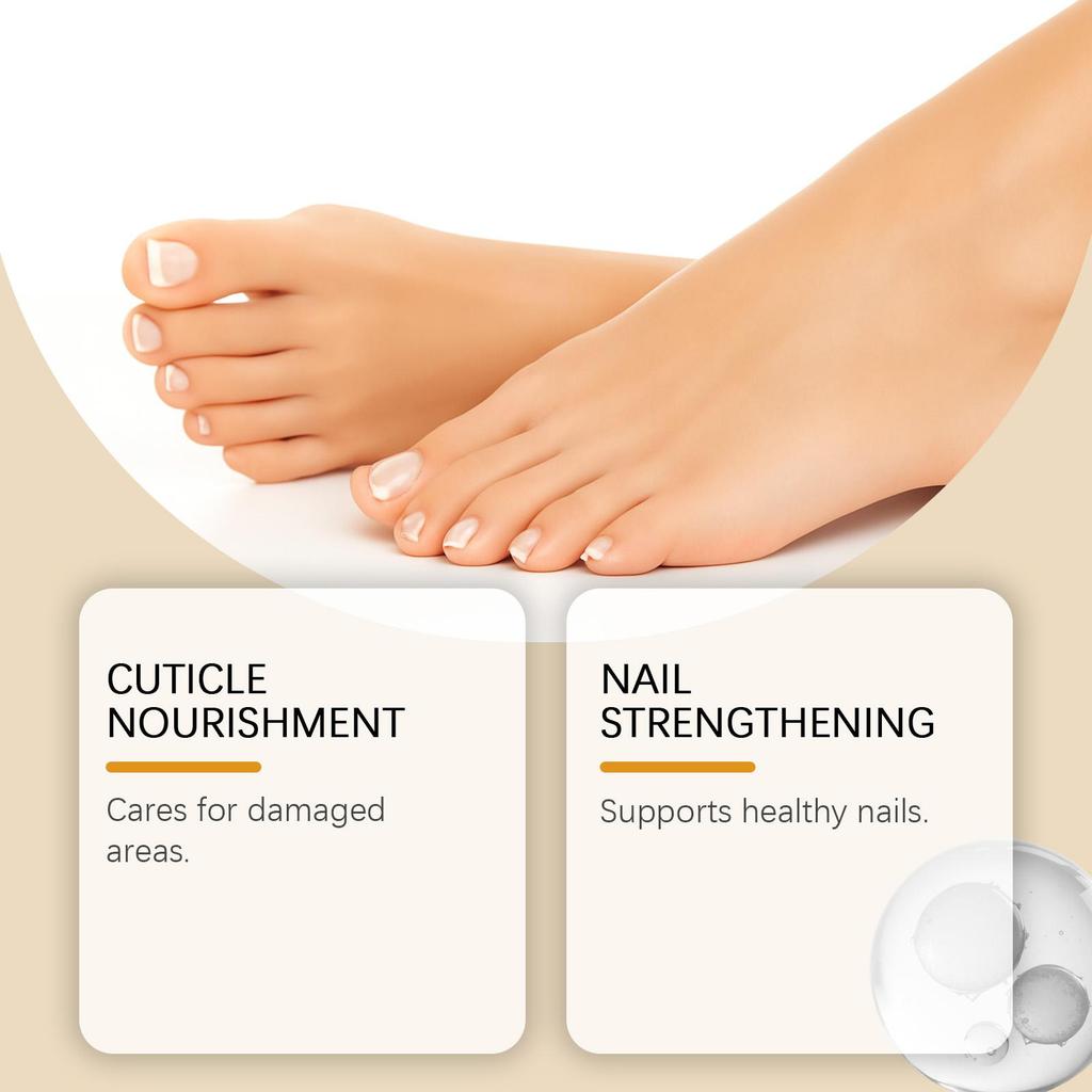 Gentle Nourishing Cuticle Oil - Moisturizing Nail & Cuticle Care, Daily Use Formula, Portable & Long-Lasting Shiny Smooth Nails