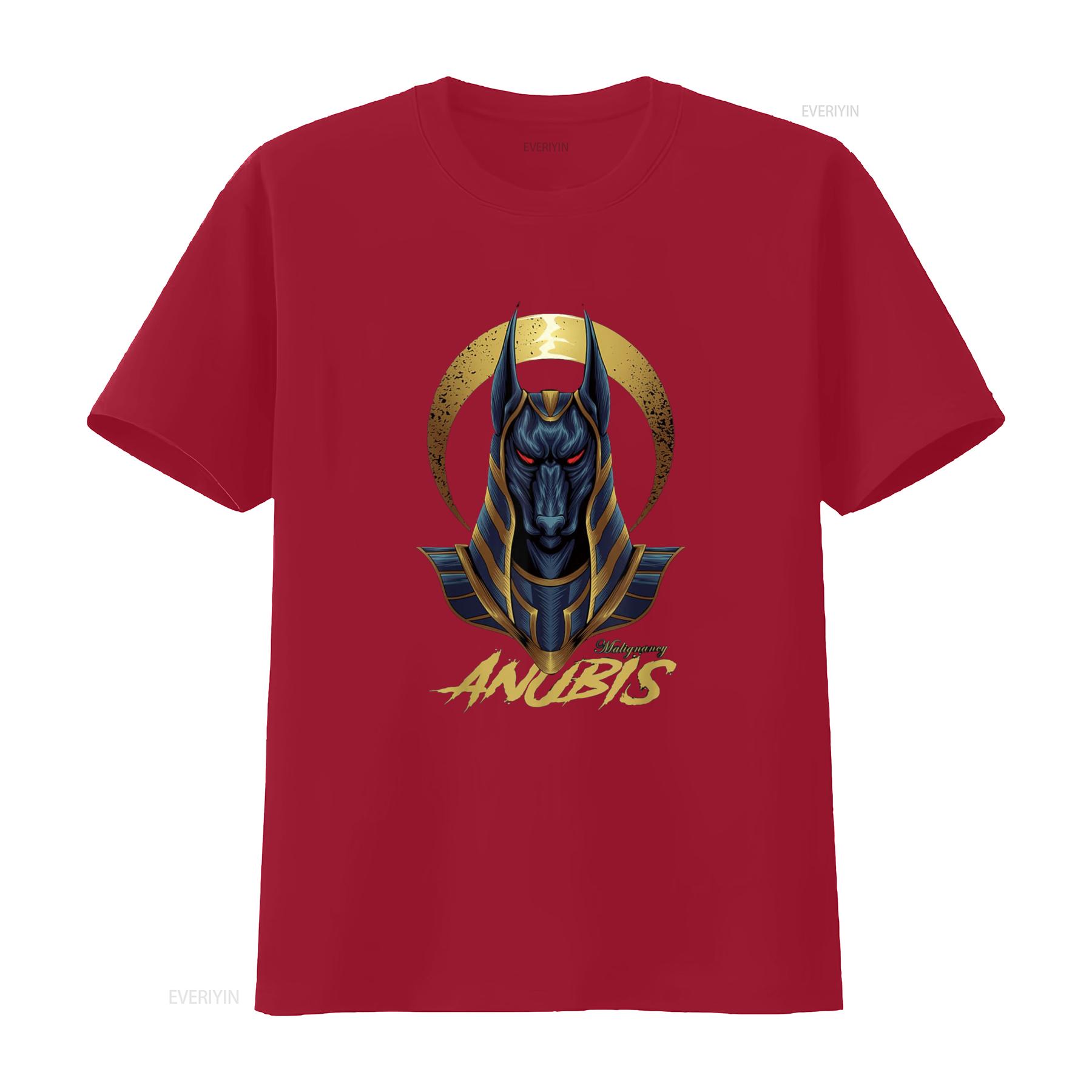 

Ancient Egyptian God Anubis women men T Shirt vintage Washed fashion Casual graphic Top For Everyday Wear Versatile S