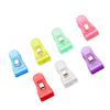 100 Pcs Plastic Colorful Clear Plastic Clip Colorful Transparent Plastic Clip  Home Office