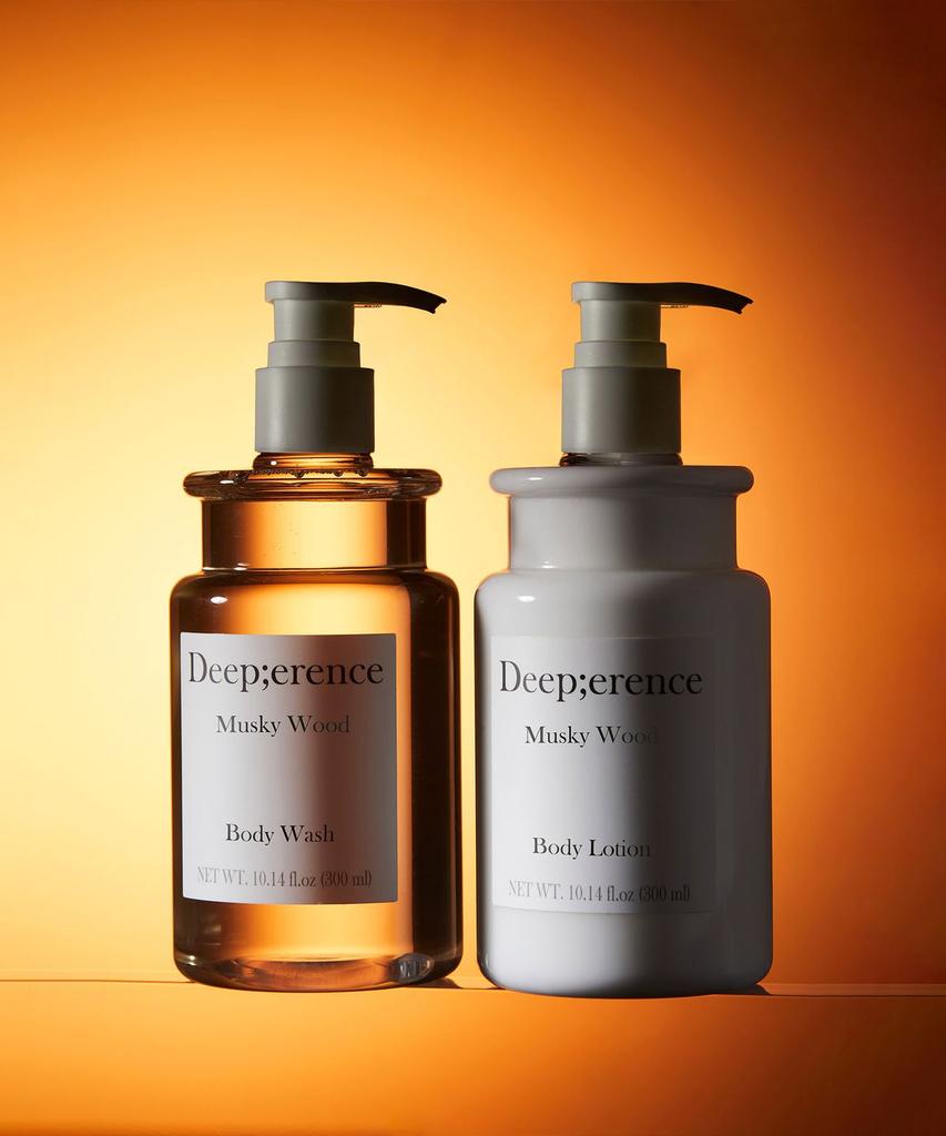Perfume de Body Wash & Lotion Duo Set [Musky Wood]