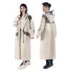 [Haikawi] Unisex Rain Poncho, Waterproof Windproof Cycling Raincoat with Backpack Cover & Reflective Strips, Lightweight Quick-Dry, 2XL