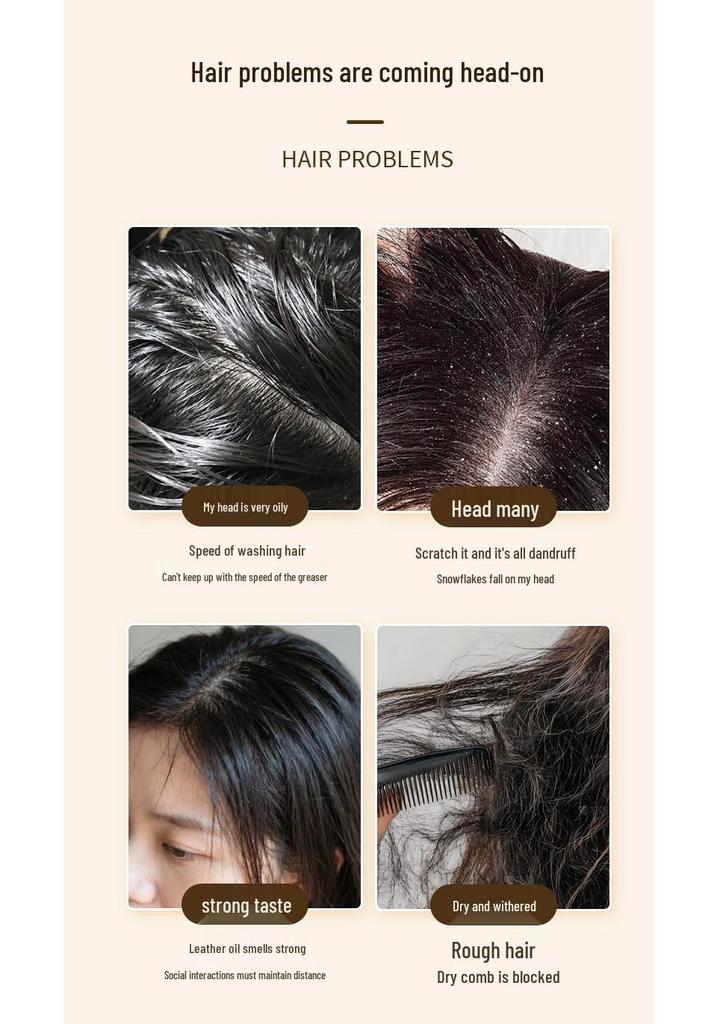 Cypress Leaf Herbal Shampoo: Dandruff Removal & Hair Nourishing Therapy with He Shou Wu Essence, Concentrated Formula.