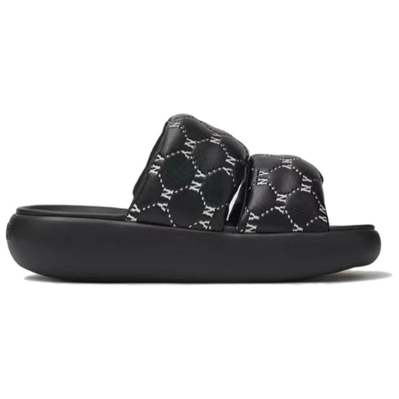 MLB Slipper Slip Resistant Slide Slippers Unisex Black 2024 Sneakers 3ALPBPL43-50BKS