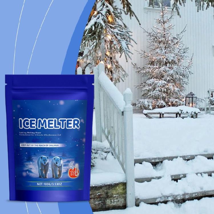 Ice and Snow Melter Sodium Chloride Formulas Fast Acting Ice Melter Melting Ice on Sidewalks,Driveways,and Parking Lots