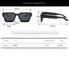 Neue europäische Sonnenbrillen-Trend-Außenhandelsbrille mit quadratischem Rahmen, Persönlichkeit, grenzüberschreitende Brille mit großem Rahmen