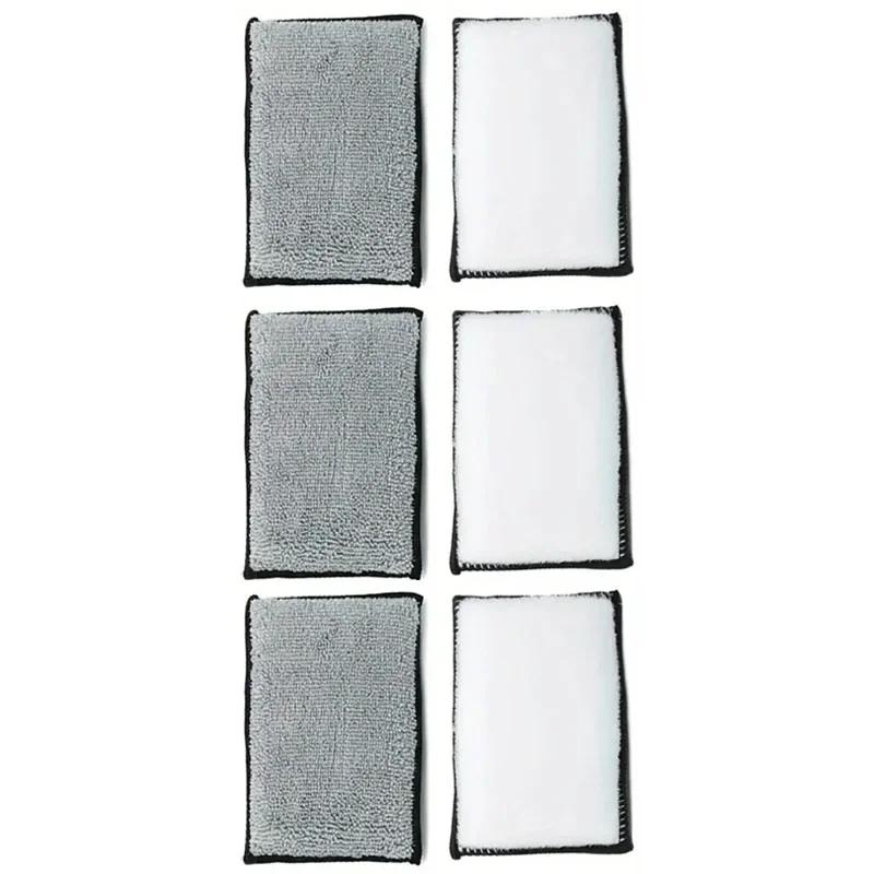 2/12 Stück Weicher Doppelseitiger Mikrofaser Scheuerschwamm Auto Lederreinigung Mikrofaserhandtuch Wachsschwamm Autopflegewerkzeuge