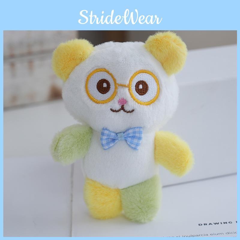 Adorable Panda Mini Plush Keychain With  Pp Cotton For Bag Charm Accessories