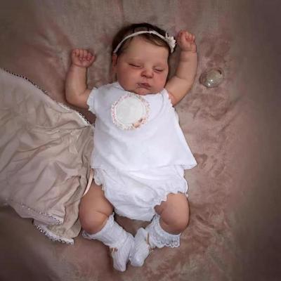 50 cm Reborn Doll Peaches Pehmest riidest korpus ja täissilikoonist elutruu vastsündinud nukk, millel on 3D mitmekihiline maalitud nähtavad veenid Lastele mõeldud nukumänguasjad