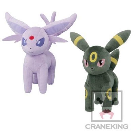 

BANPRESTO Я ЛЮБЛЮ ИВИ Огромная Плюшевая Игрушка - Эспеон и Амбреон - Набор из 2