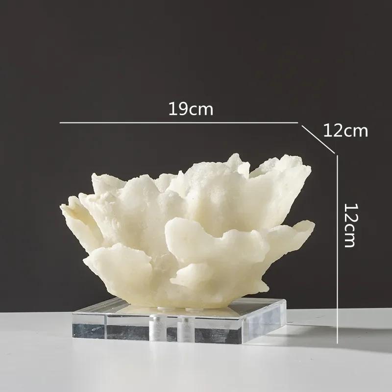 Für Kreative Harz-Imitation Korallen-Bastelarbeiten Hohl-Korallen-Skulptur Dekorative Figuren Bunte Kristall-Verzierungen Heimdekoration