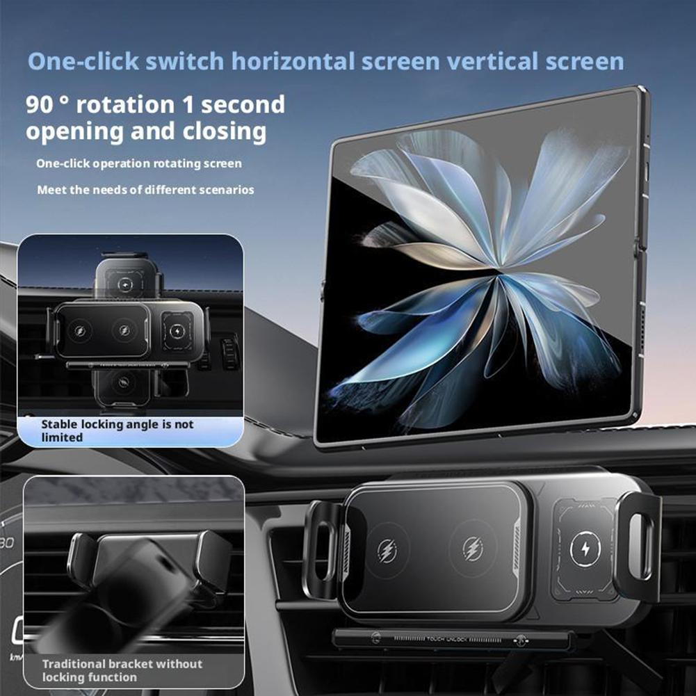 15W Universal Car Phone Wireless Charger Holder 360. 16 15 3 Z Mount 5 For Samsung Fold Galaxy C9T9