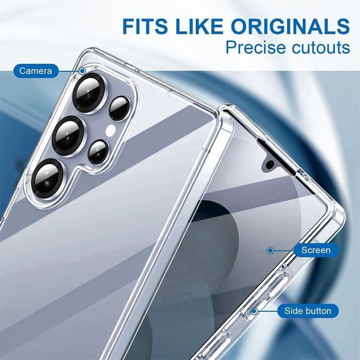 Full Case - BOOLING - for Samsung Galaxy S26 Ultra - Shockproof Anti-Scratch PC+TPU Transparent