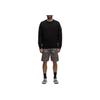 STONE ISLAND SS24 Old Series Vintage Pullover Washed Cotton Logo Crewneck Sweatshirt Men Sweatshirt Black 801566060-V0029