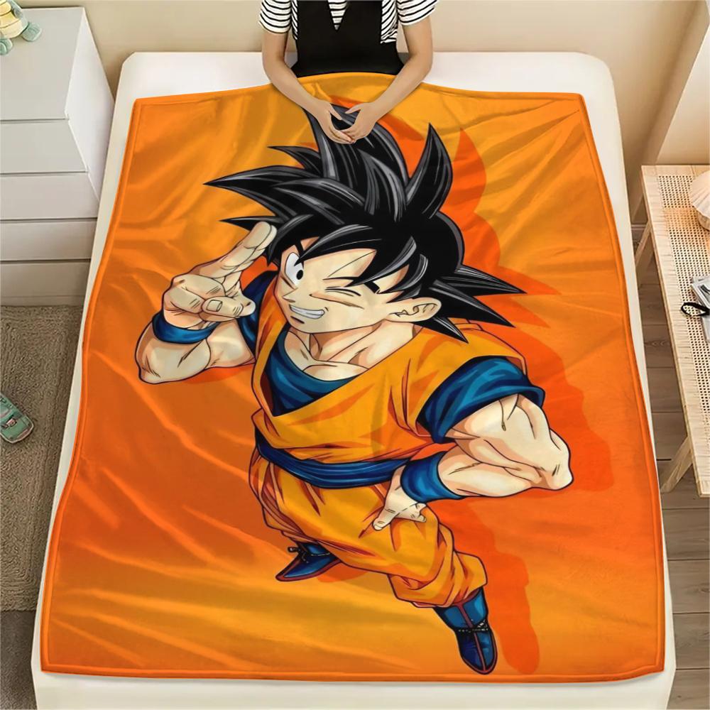 

1pc DRAGON BALL Print Flannel Blanket, High quality Comfortable for All Seasons, Home Decor, Warmth and Comfort, Perfect for Christmas Gifts33 80cm x 120cm