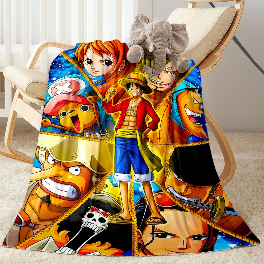 One Piece Adventure Flannel Blanket-Soft and Suitable for Sofas,Beds,Offices,Travel,All Seasons,Great Gift for Holidays and Birthdays.