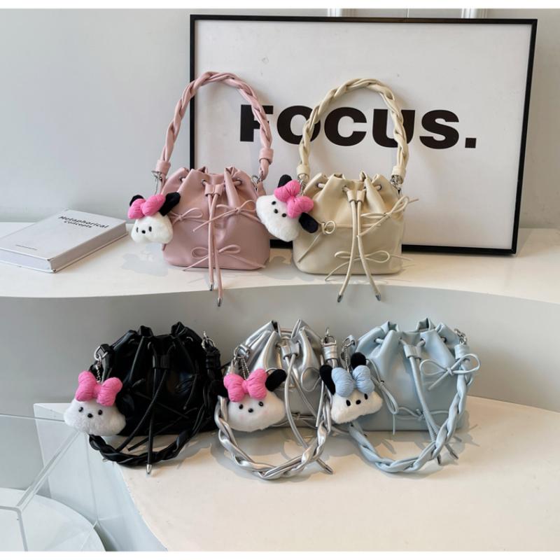 Bags Female  Hot Sale Single Shoulder Portable Crossbody Basic Style Versatile High-quality Bucket Bag  Bags