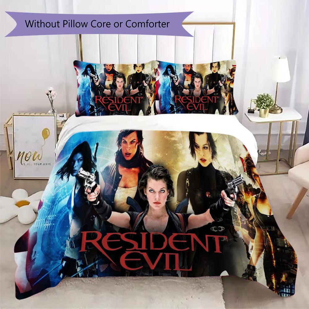 The Sci-fi Game Resident Evil Umbrella Corporation Offers Soft and Comfortable Bedding Covers and Pillowcases for Home Use (without Core) K5