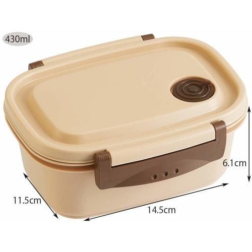 Skater Easy Light Lunch Box S Microwave Safe 430ml Beige Seal Container Storage Container XPM3