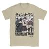Makima Reze Anime Bomben Teufel T-Shirt Herren Freizeit Reines Baumwoll-T-Shirts Sommer Rundhals Trendiges T-Shirt Übergroße Kleidung