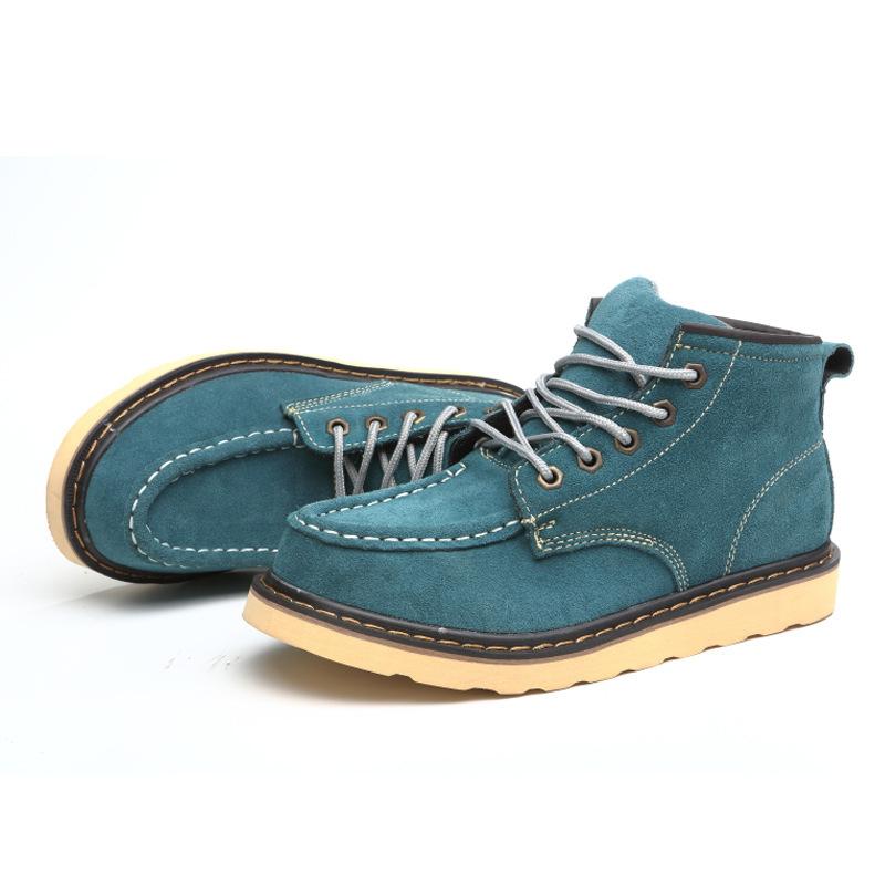 Special Men'S Shoes Short Boots Outdoor Tooling Boots Leather Martin Boots Retro Waterproof Locomotive Boots Casual Cowboy Boots