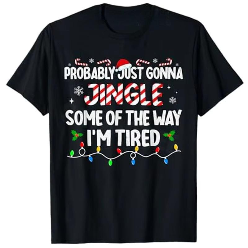 Bigfoot Santa Christmas Tree Lights Funny Xmas Sasquatch TShirt Gifts Mens Fashion Family Pajamas Graphic Outfit for Christmas S