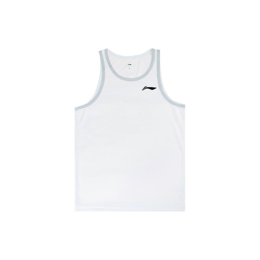 Li Ning Brand Logo Round Neck Training Basketball Jersey CBA Sponsored Player Edition 22-23 Season Men Jersey White AVSS675-2