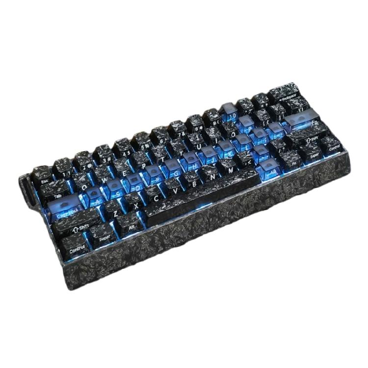 

Light Diffusing Foggy Transparency 19 Key Keycaps Set For Mechanical Keyboards Creating Soft Glow Under Lighting чорний