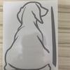 Smiling Puppy Car Window Sticker Removable Decal Personalizes Pet Car Accessories for Vehicles Glass Surfaces Gifts