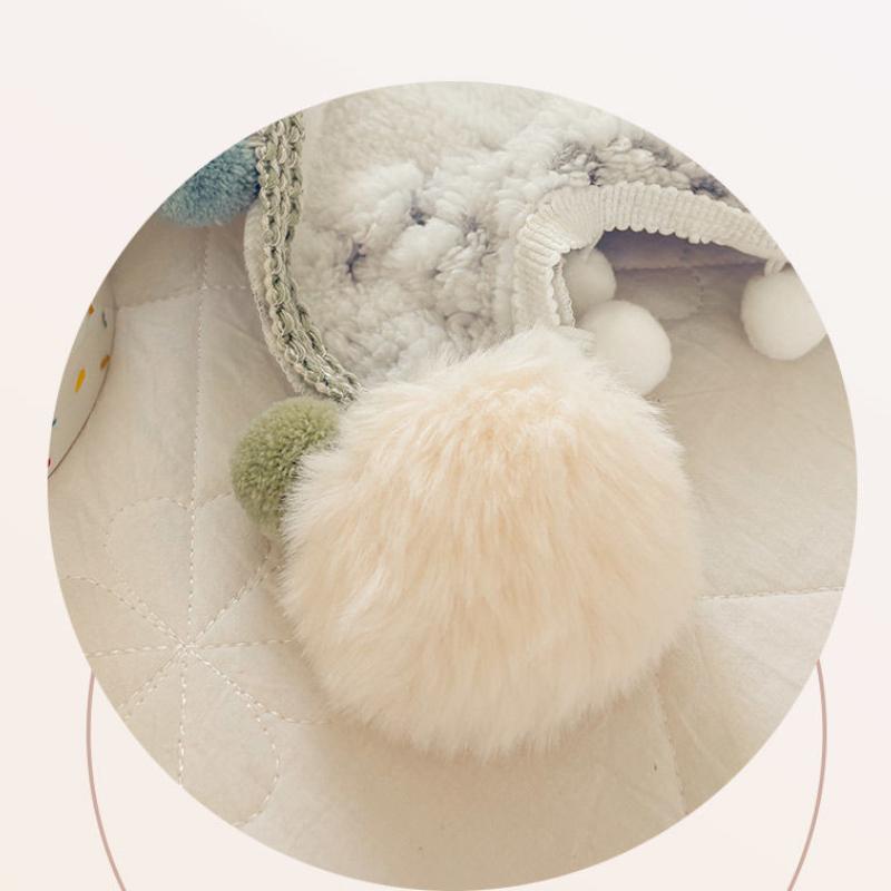 Small Ball Milk Velvet Blanket Household Winter Thick Flannel Bed Sheets Multi Functional Blankets The Office Nap Blanket Can Be Machine Washed